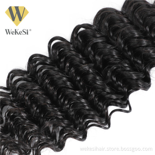 WKS Double Drawn Straight Hair Extension Raw Mink Brazilian Virgin Hair Bundle Unprocessed 100% Cuticle Aligned Human Hair
